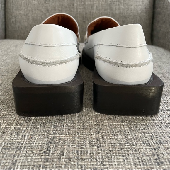 NEW Ganni White Embellished Loafer - Picture 9 of 11